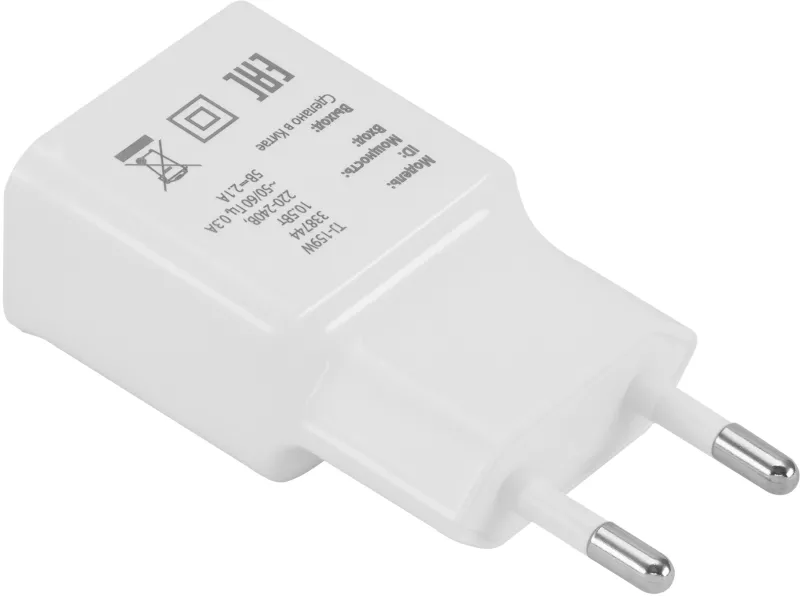 Сетевое зар./устр. Buro TJ-159w 10.5W 2.1A USB-A универсальное белый