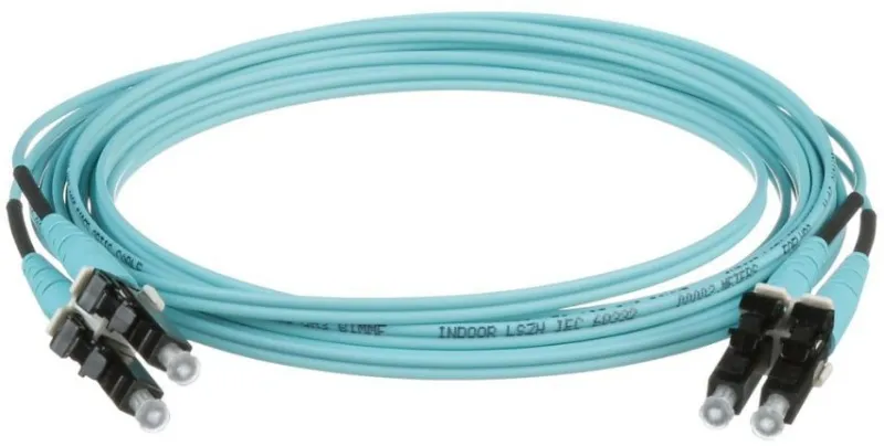 Патч-корд Panduit Opti-Core FX2ELLNSNSNM003 2x50/125 OM3 LC дуплекс-SC дуплекс 3м LSZH аквамарин