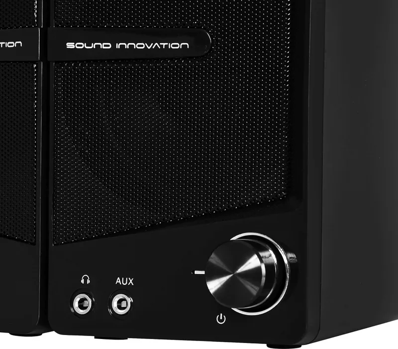 Колонки Оклик OK-126 2.0 черный 6Вт