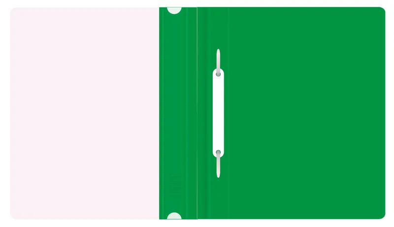 Папка-скоросшиватель Бюрократ Люкс -PSL20A5GRN A5 прозрач.верх.лист пластик зеленый 0.14/0.18