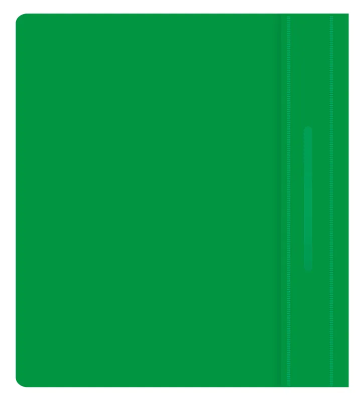 Папка-скоросшиватель Бюрократ Люкс -PSL20A5GRN A5 прозрач.верх.лист пластик зеленый 0.14/0.18