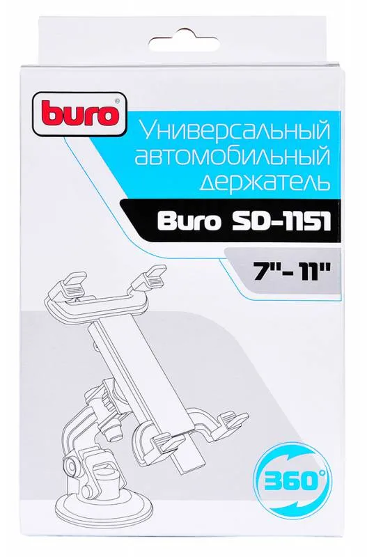 Автомобильный держатель Buro универсальный SD-1151 черный