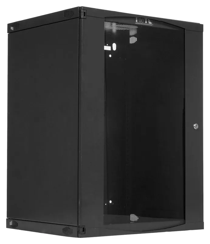 Шкаф коммутационный Lanmaster Next (TWT-CBWNG-15U-6X4-BK) настенный 15U 550x450мм пер.дв.стекл 60кг черный 21.5кг 823мм