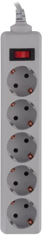 Сетевой фильтр Buro 500SL-3-G 3м (5 розеток) серый (пакет ПЭ)
