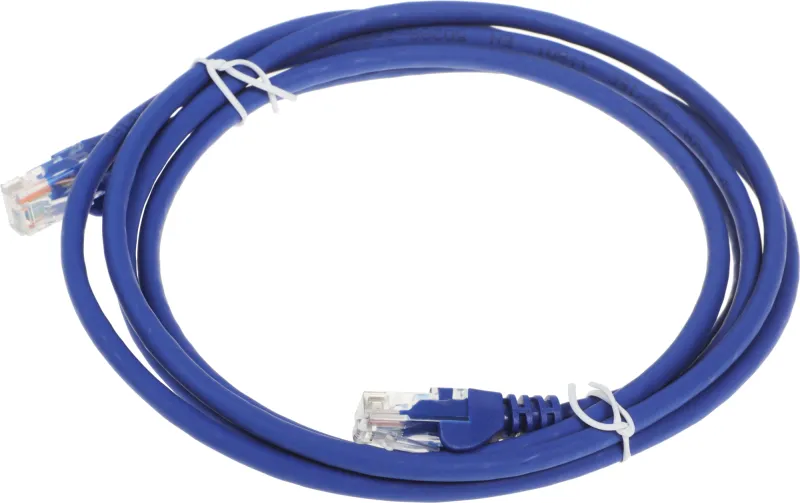 Патч-корд Lanmaster LAN-PC45/U5E-2.0-BL UTP RJ-45 вил.-вилка RJ-45 кат.5E 2м синий LSZH (уп.:1шт)