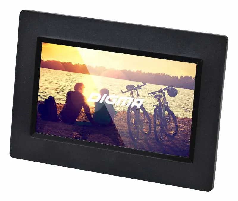 Фоторамка Digma 7" PF-733 800x480 черный пластик