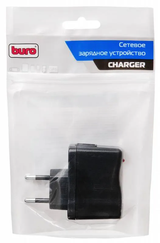 Сетевое зар./устр. Buro XCJ-021-1A 5W 1A USB универсальное черный
