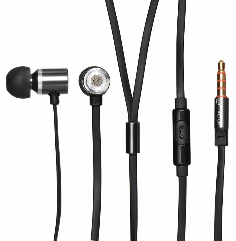 Гарнитура вкладыши Oklick HS-S-410 1.2м черный проводные в ушной раковине (С6)