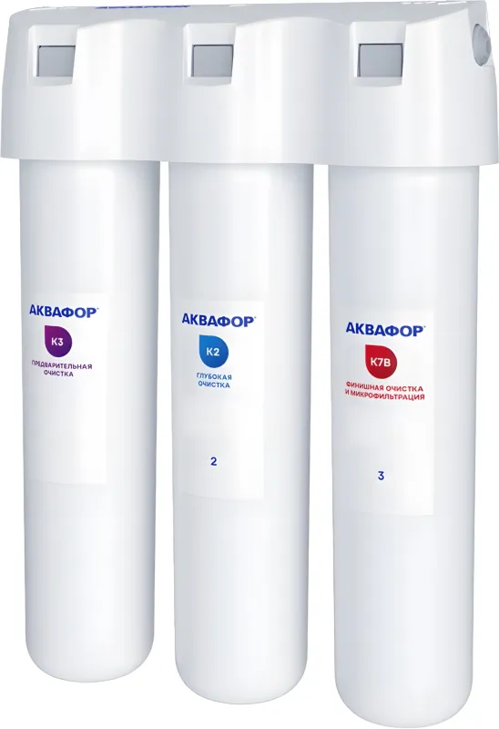 Комплект картриджей Аквафор К3-К2-К7В для проточных фильтров (упак.:3шт)