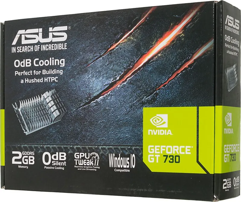 ASUS GT730-SL-2GD5-BRK // VGA,DVI,HDMI, 2G GDDR5 ; 90YV06N2-M0NA00, 3 year