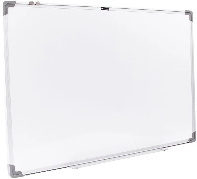 Доска магнитно-маркерная Deli E39033A лак белый 60x90см алюминиевая рама