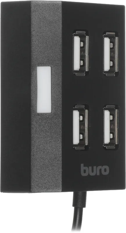 Разветвитель USB 2.0 Buro BU-HUB4-U2.0 4порт. черный