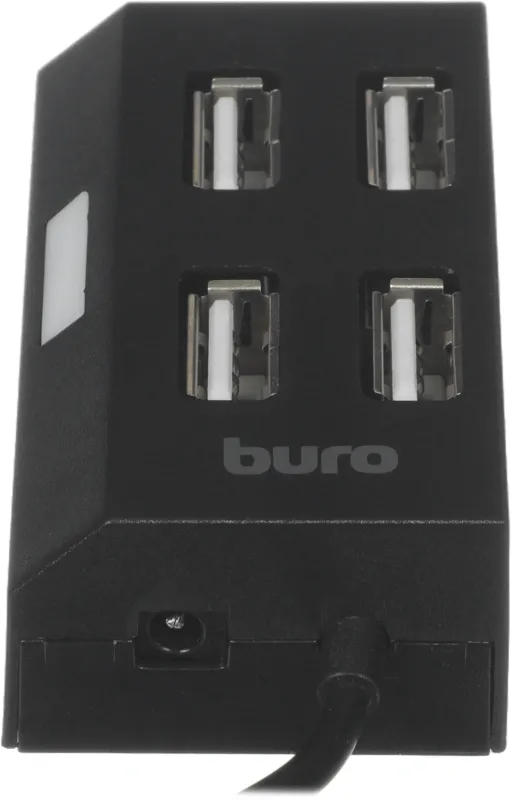 Разветвитель USB 2.0 Buro BU-HUB4-U2.0 4порт. черный