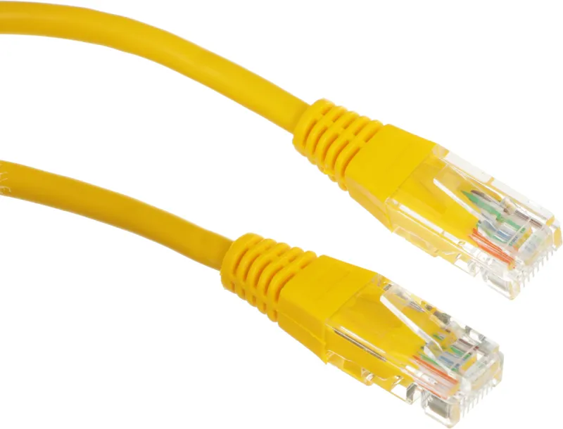 Патч-корд Lanmaster TWT-45-45-0.5-YL UTP RJ-45 вил.-вилка RJ-45 кат.5E 0.5м желтый ПВХ (уп.:1шт)
