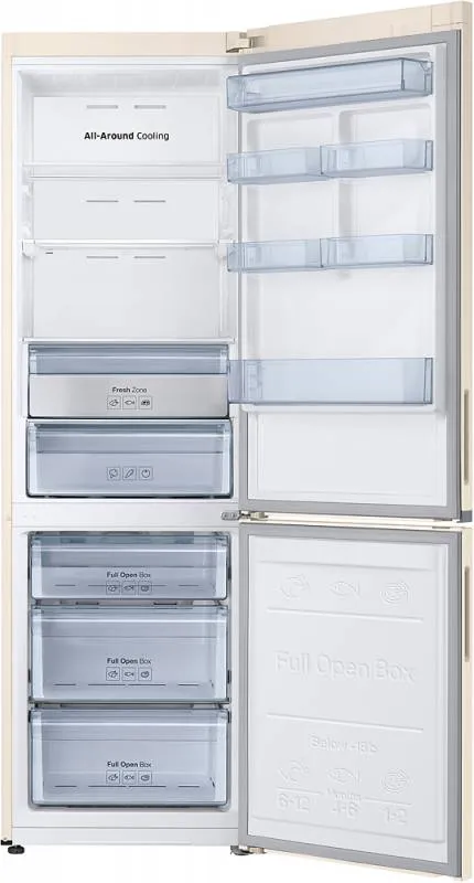 Холодильник Samsung RB34K6220EF/WT бежевый (двухкамерный)